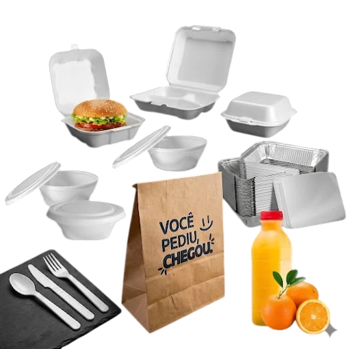 Embalagens para marmitarias e delivery