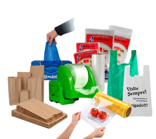 Embalagens para supermercados, padarias, açougues e comércio em geral