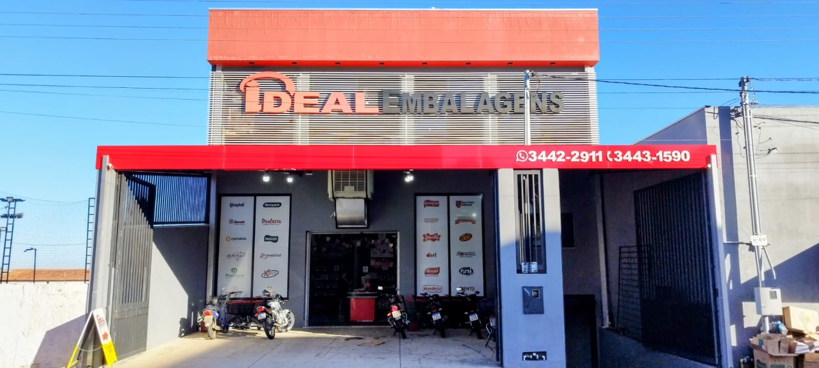 Fachada da Ideal Embalagens em Catalão