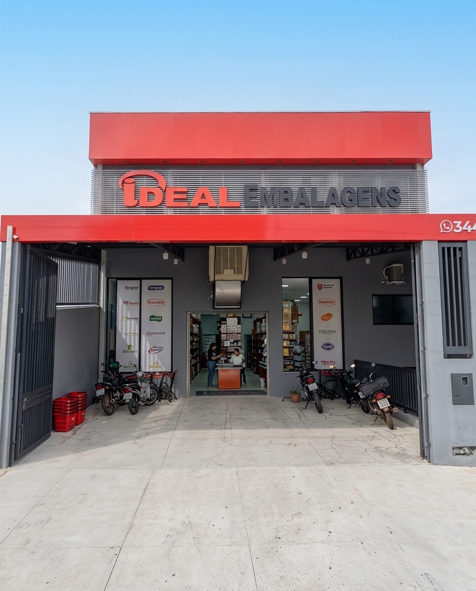 Fachada da Ideal Embalagens em Catalão